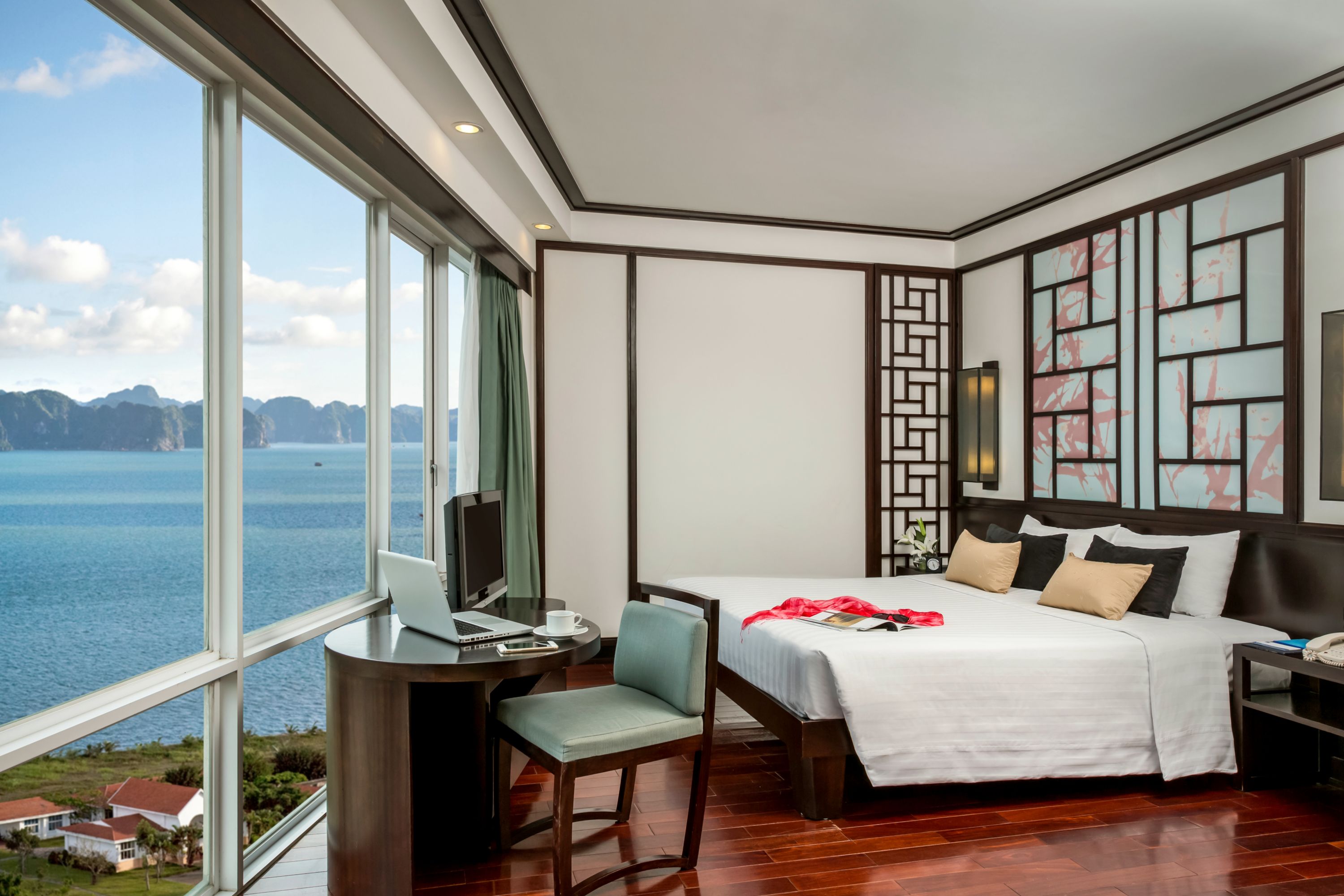 Water view from guest room at Novotel Ha Long Bay
