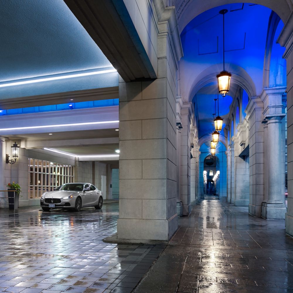 Nighttime Entrance at the Novotel Toronto Centre