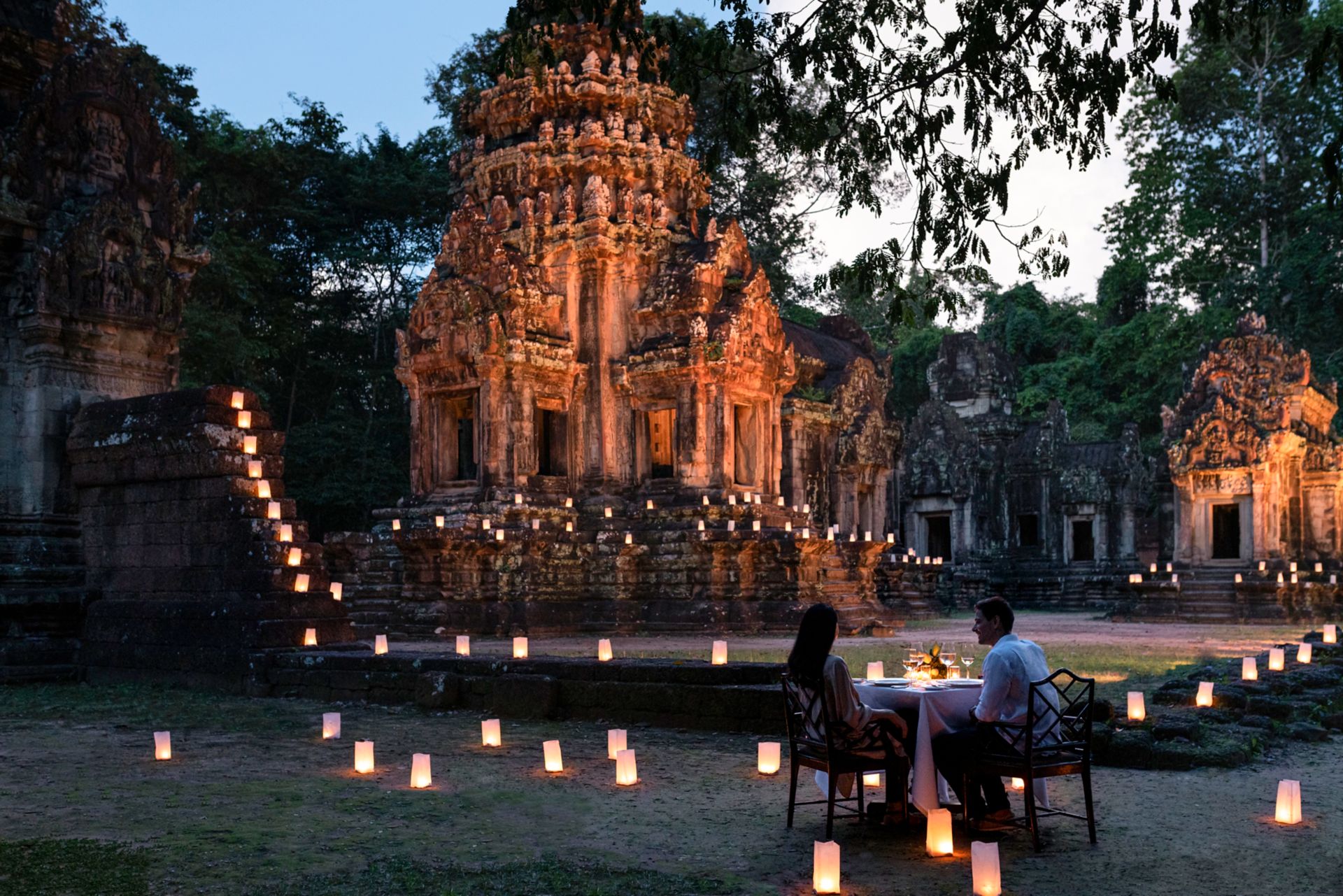 Dîner sur mesure au temple