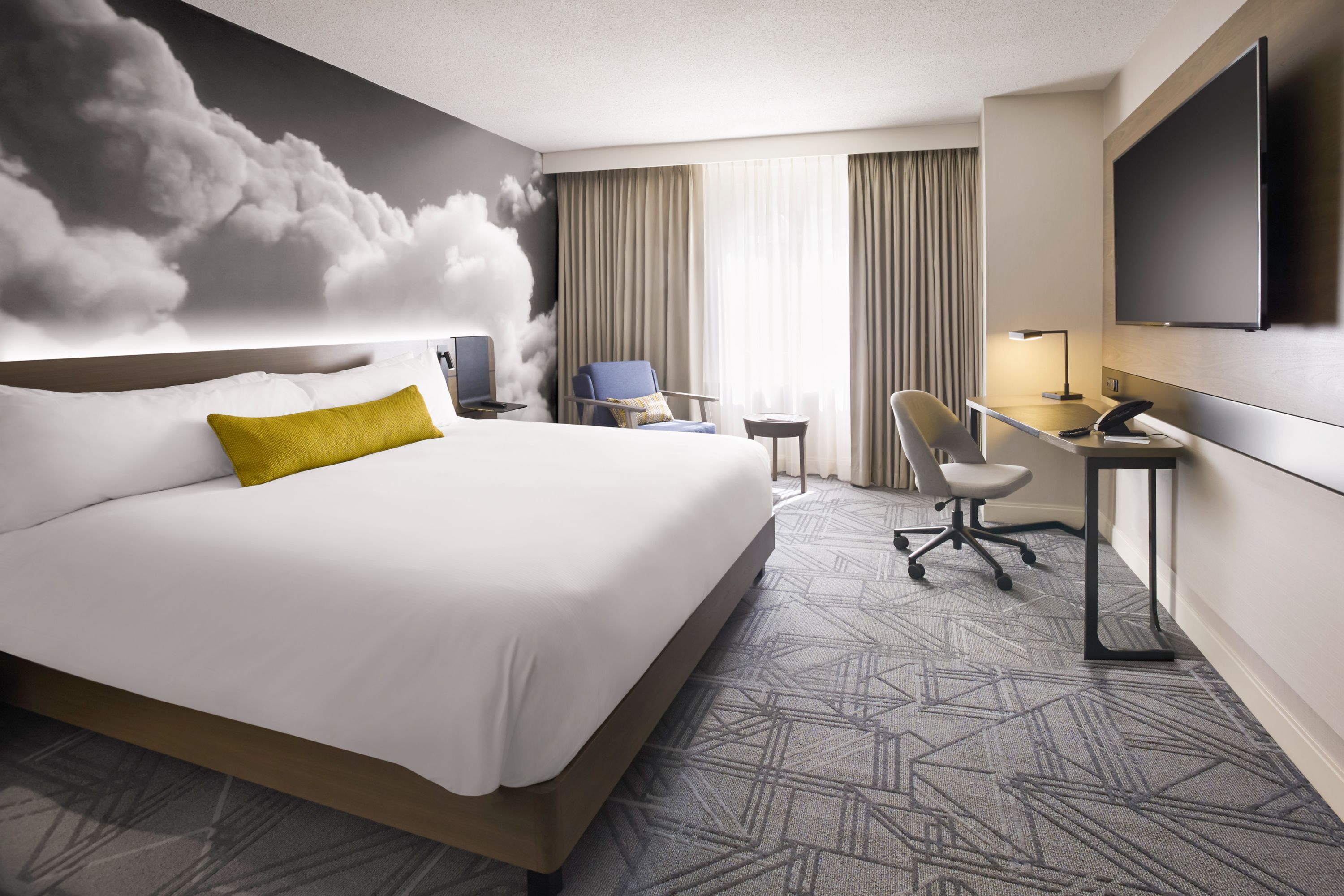 Modern Hotel Room at Novotel Toronto Centre, Canada