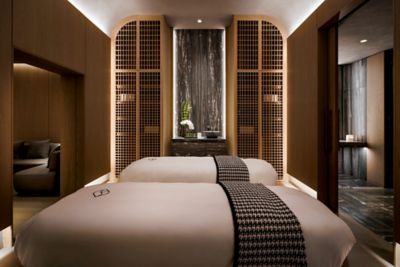 two massage beds in a spa