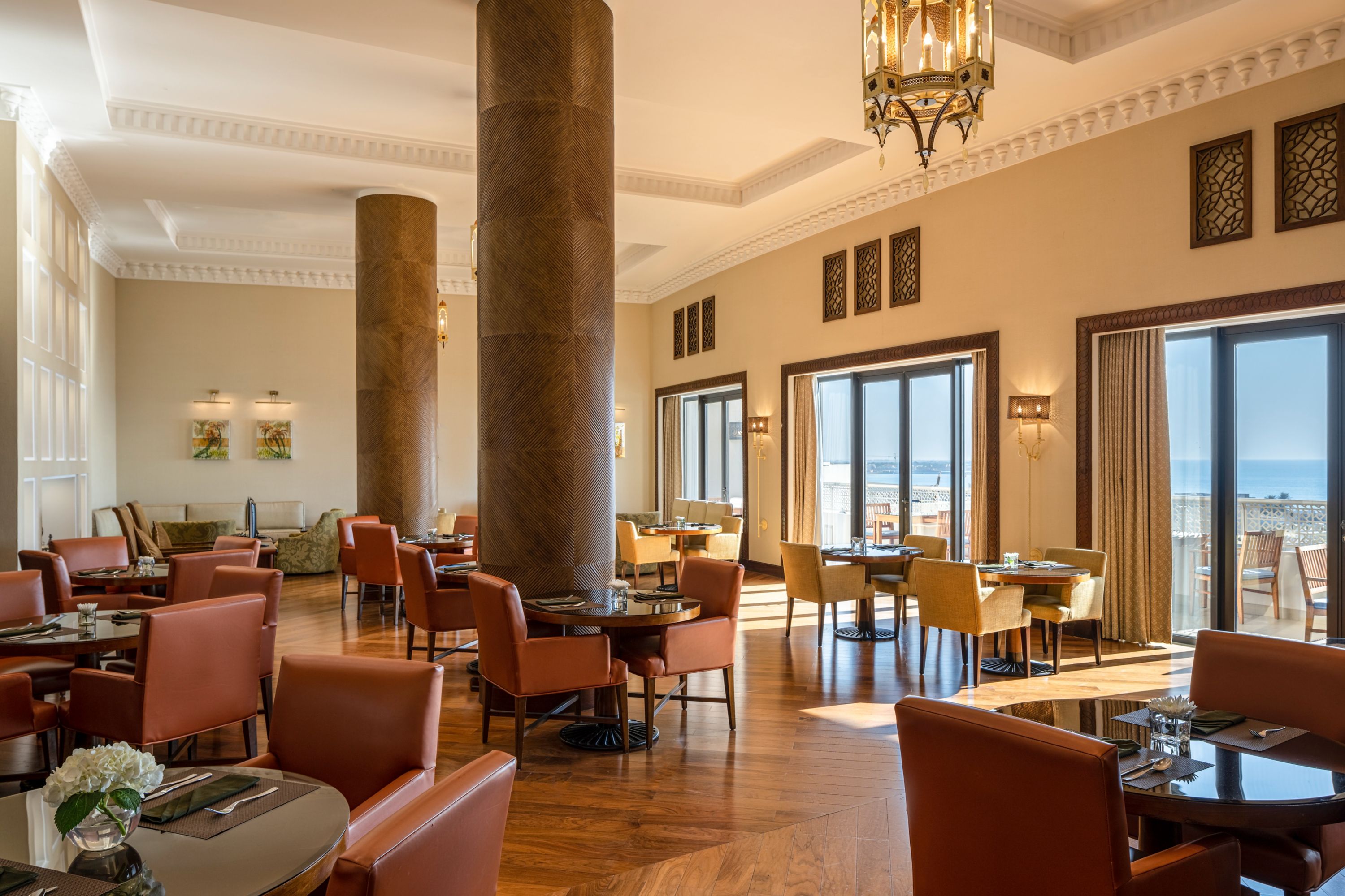 Club Millésime executive lounge with sea view at Sofitel Bahrain