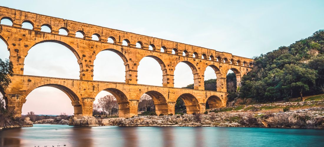 Destination Vers Pont du Gard - France