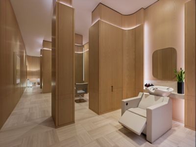 A salon chair