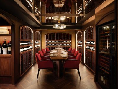 A table set for fine dining at Restaurant 1890 by Gordon Ramsay in London