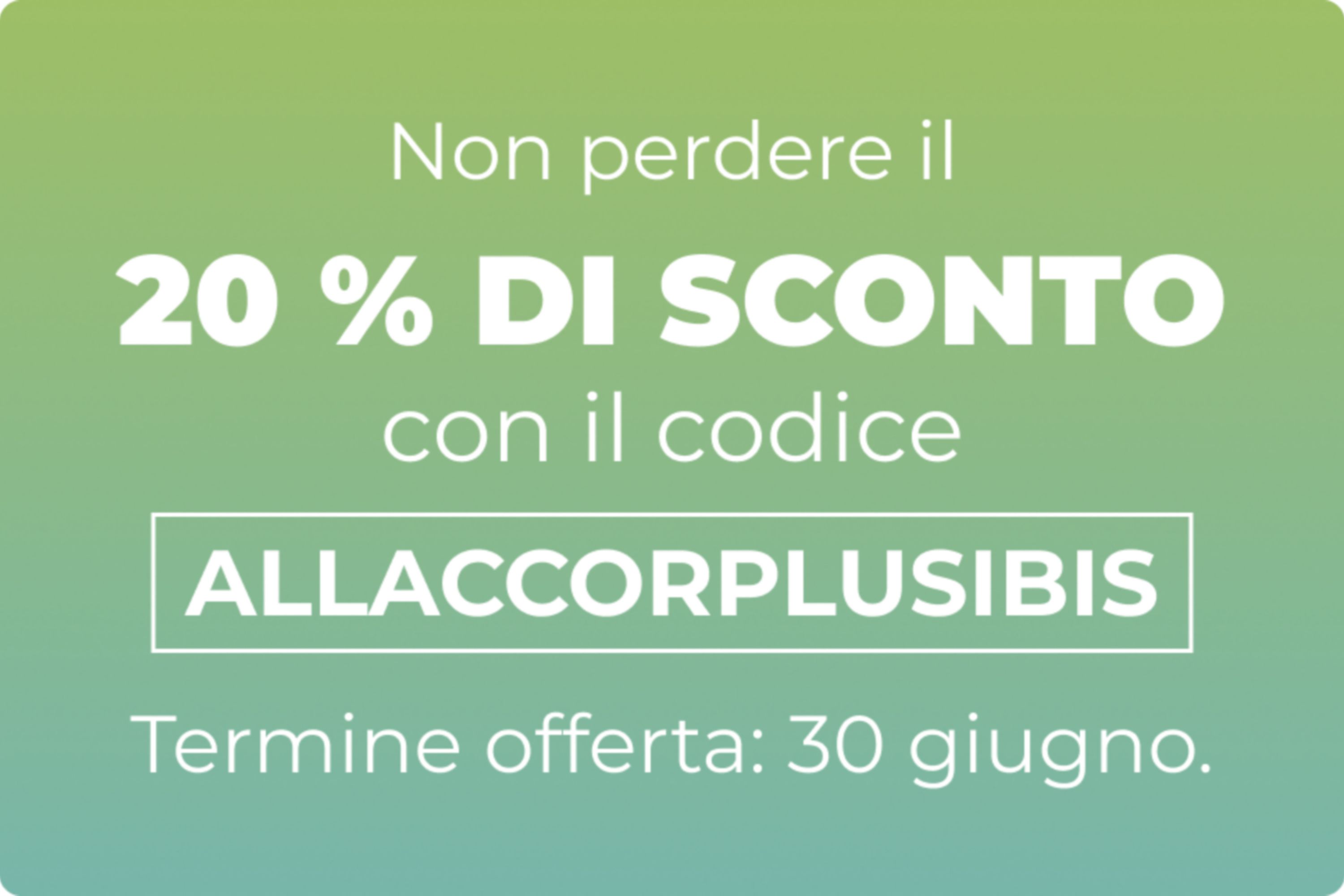Risparmia il 20% sull’iscrizione usando il codice ALLACCORPLUSIBIS entro il 30 giugno.