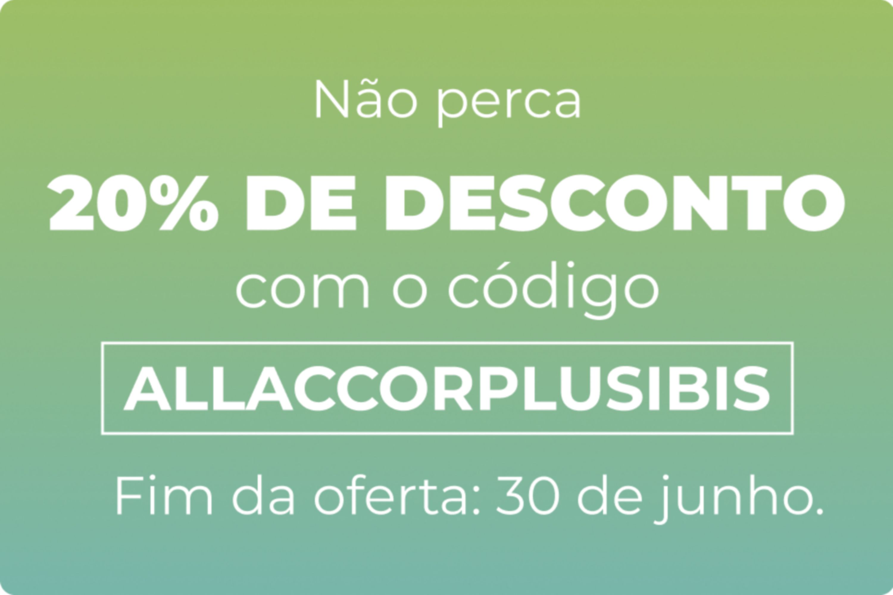Poupe 20% numa assinatura até 30 de junho com o código ALLACCORPLUSIBIS.
