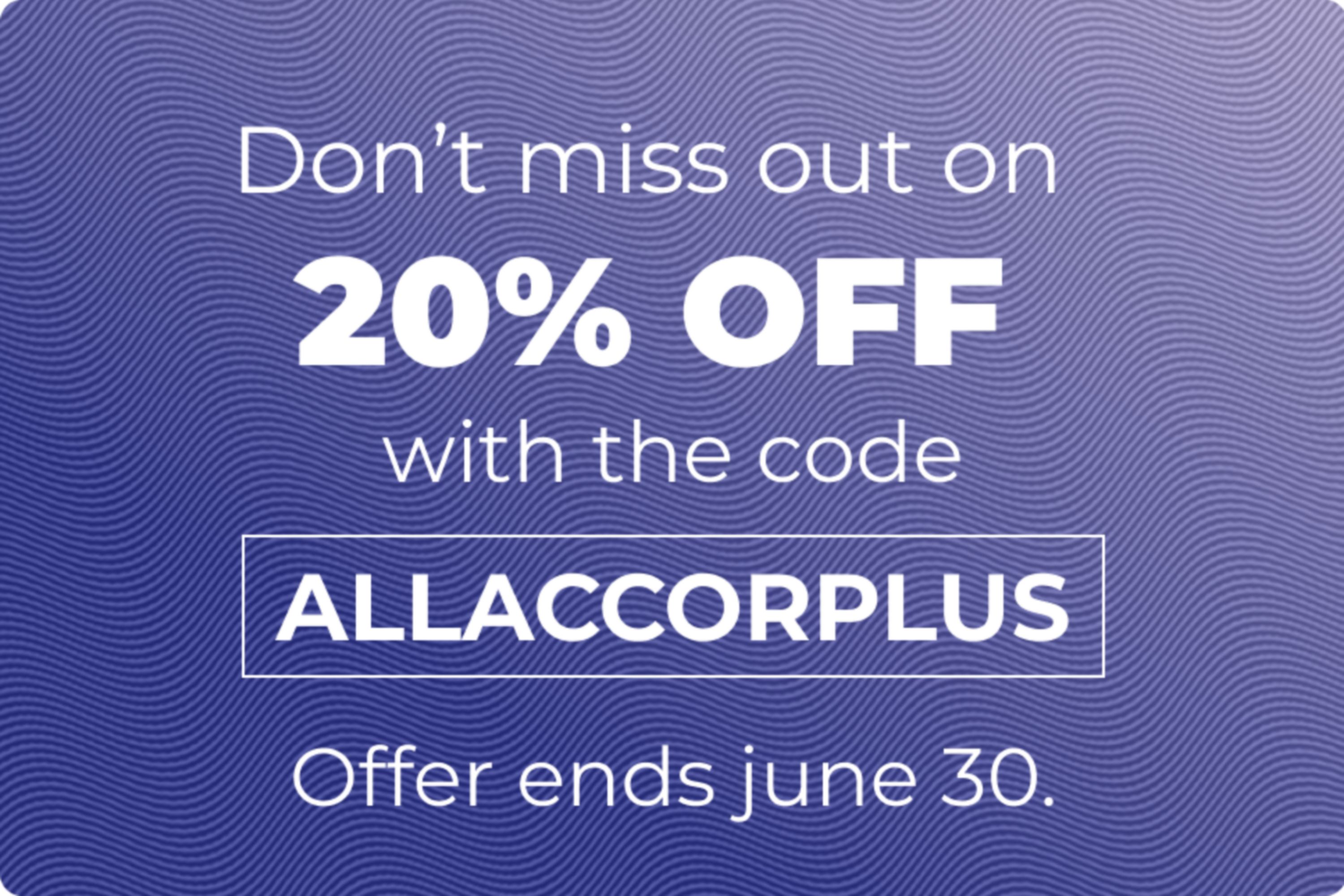 20% off ALL Accor+ Voyager with promo code ALLACCORPLUS