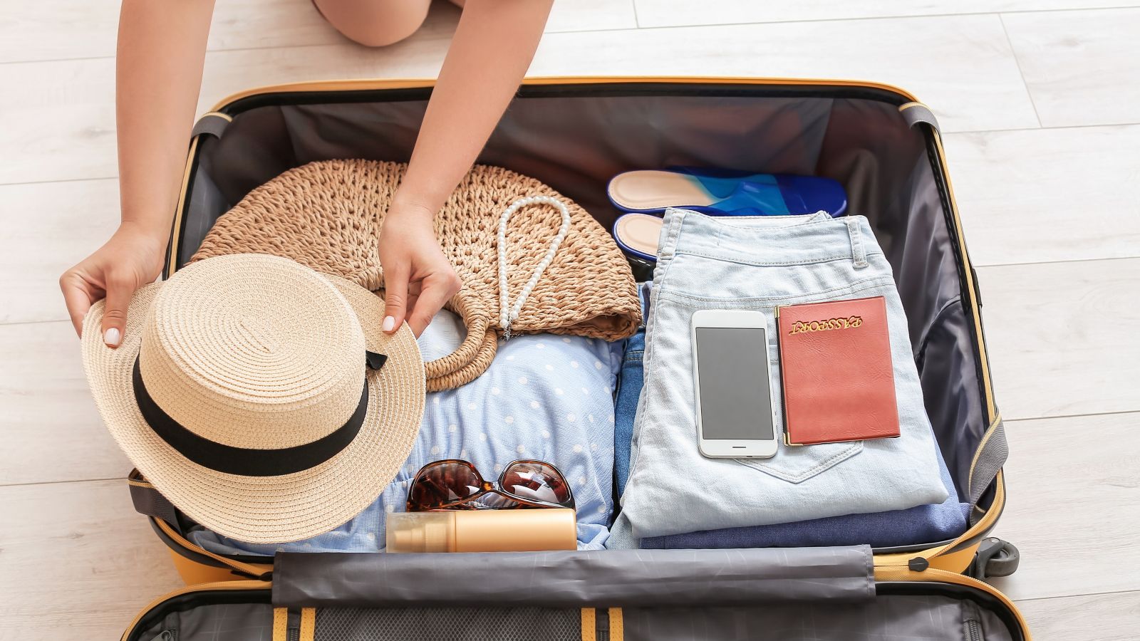 arrumar mala de viagem internacional 