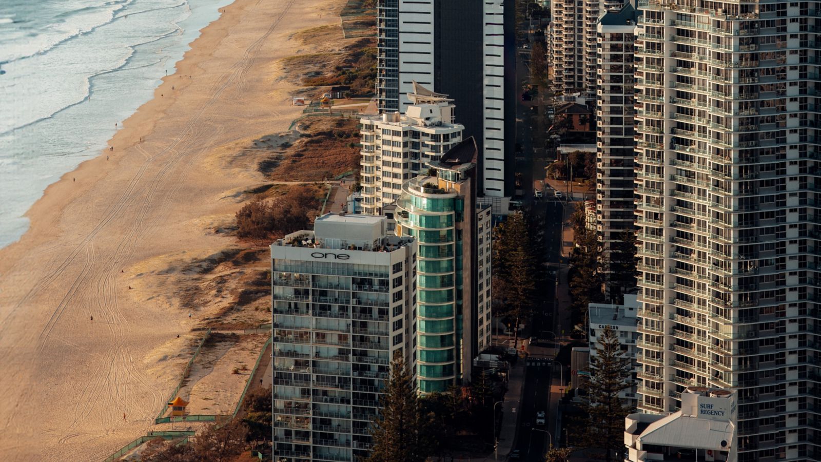 Surfers Paradise coastline