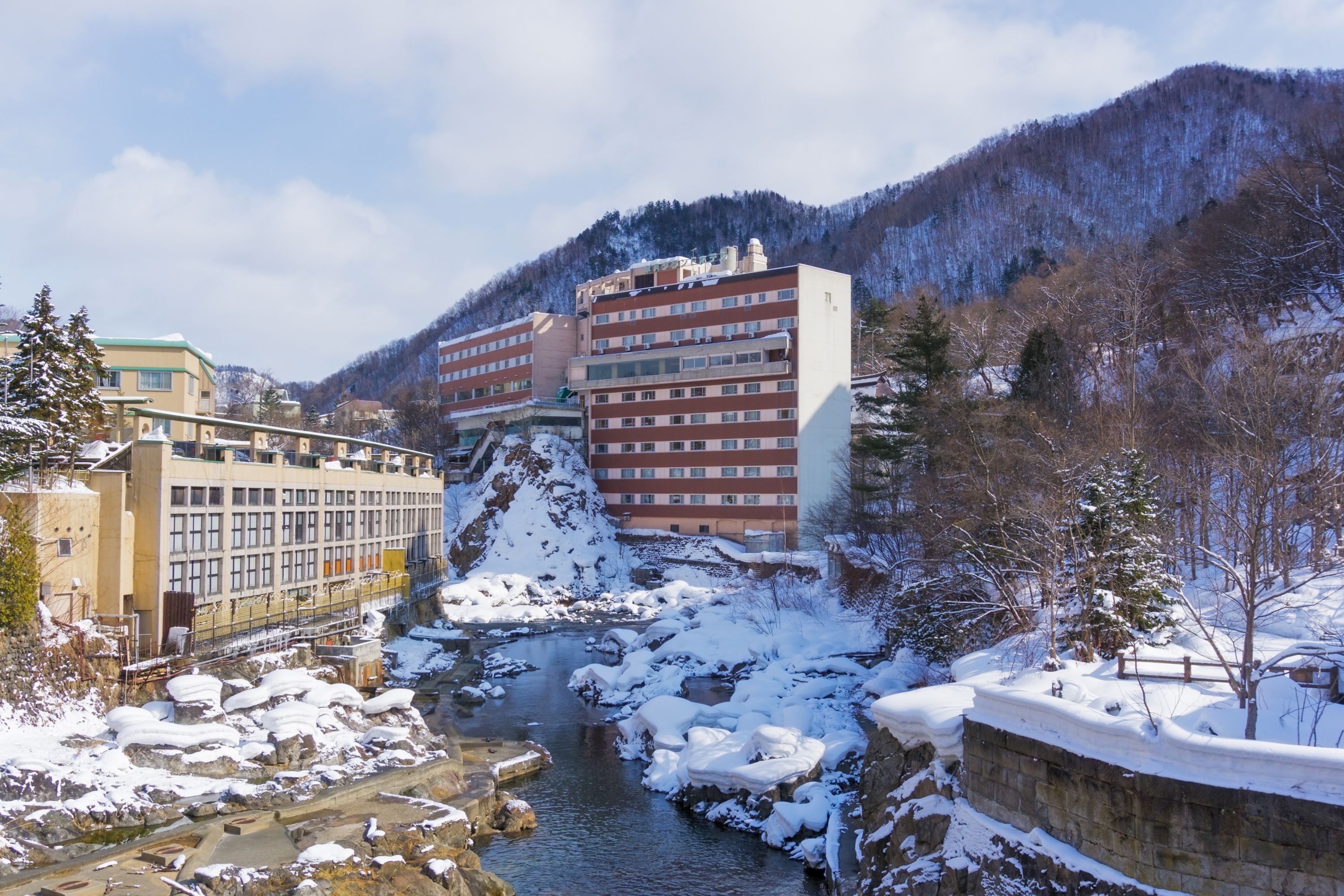 Jozankei Onsen in winter
