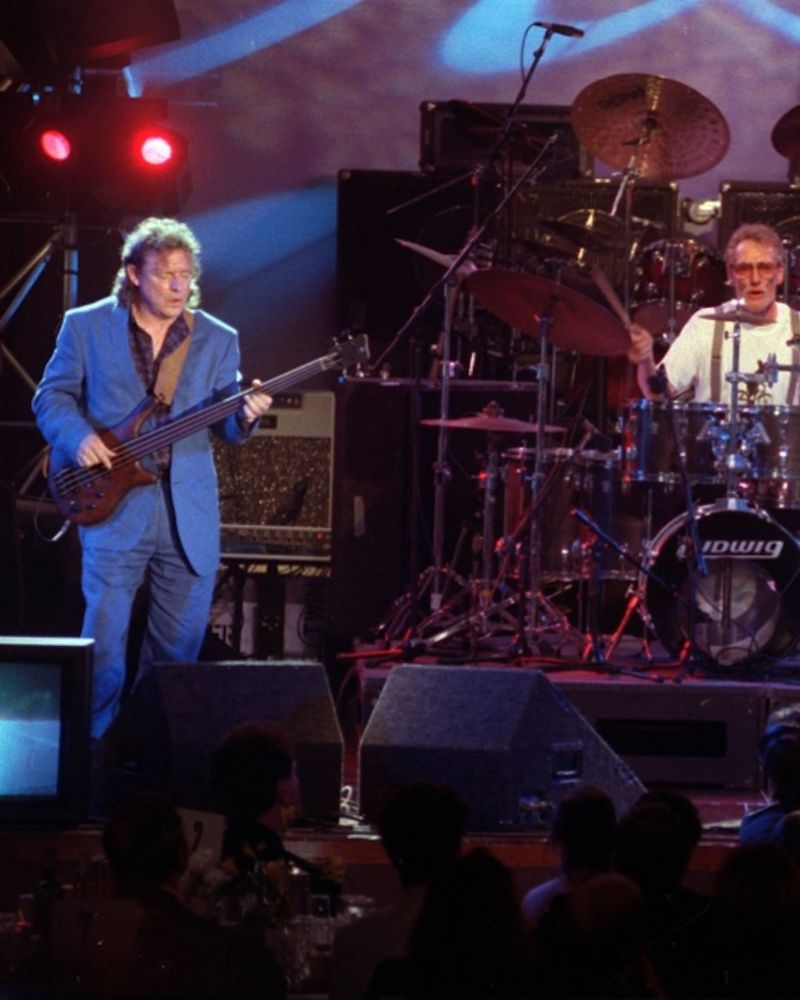 A live band on stage