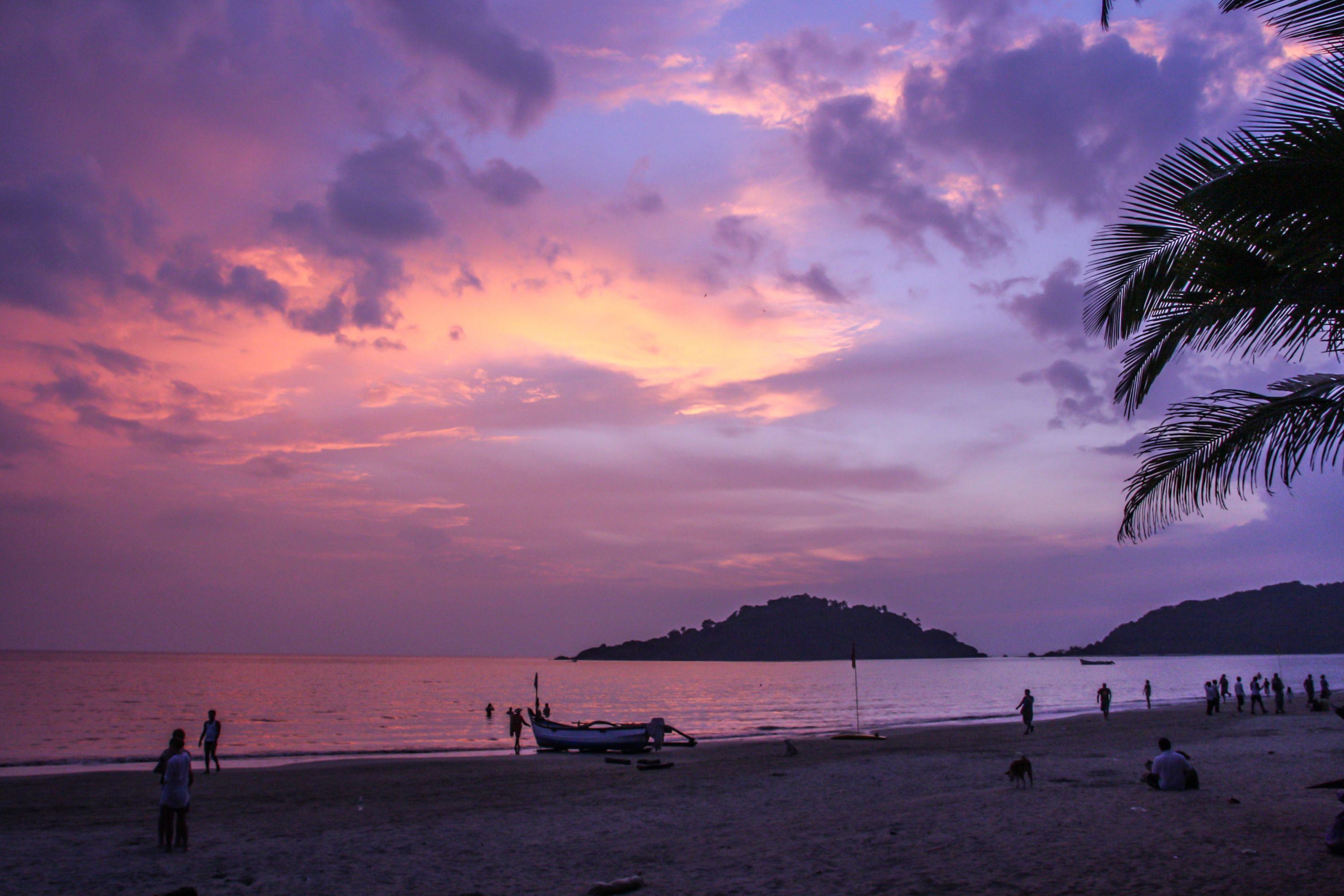 Sunset at Palolem Beach in Goa