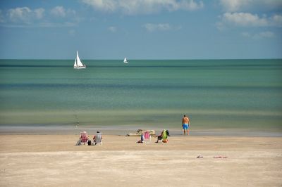 Playa en Piriápolis, conocido balneario de Uruguay.