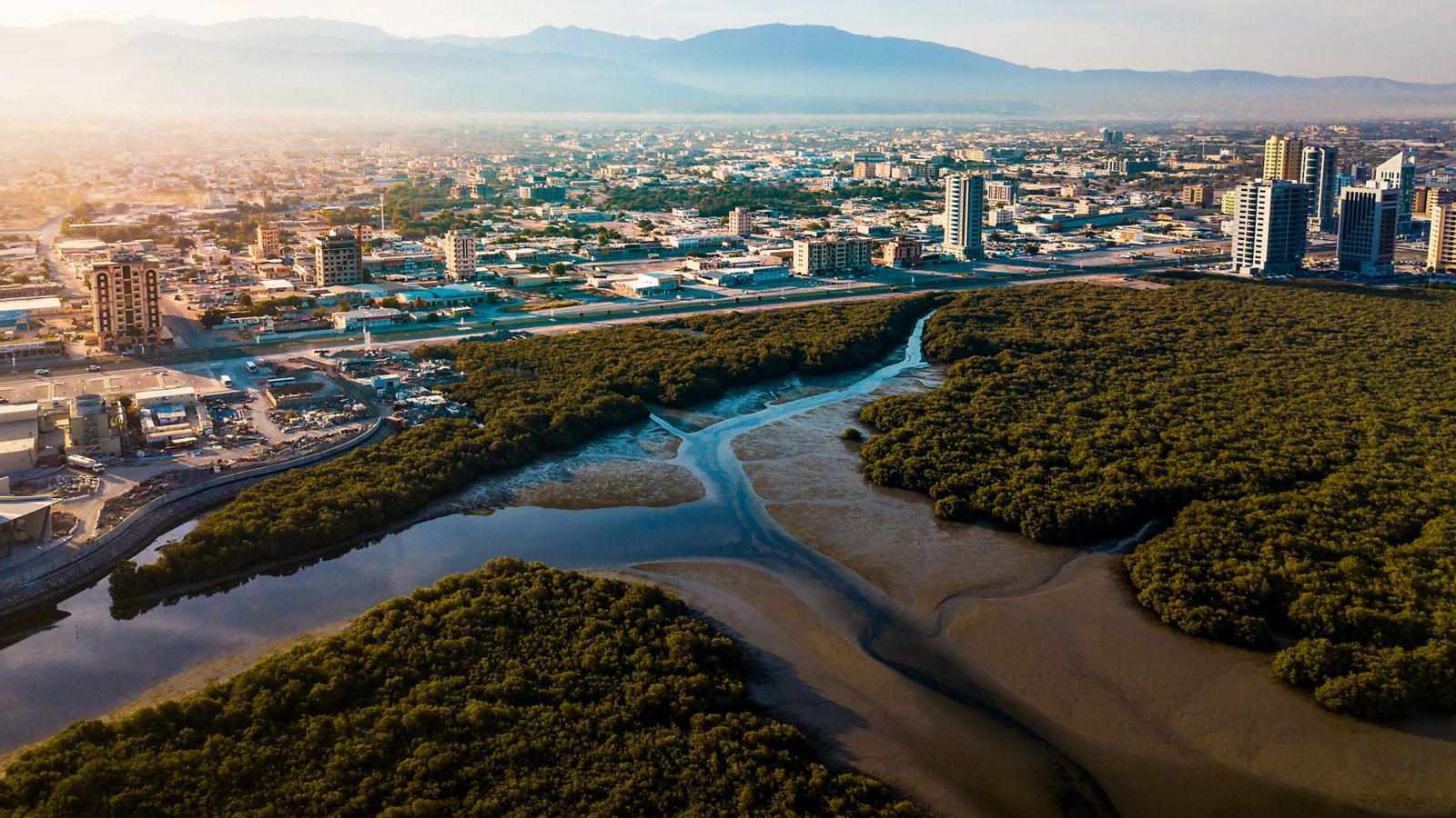 Aerial view of Ras Al Khaimah
