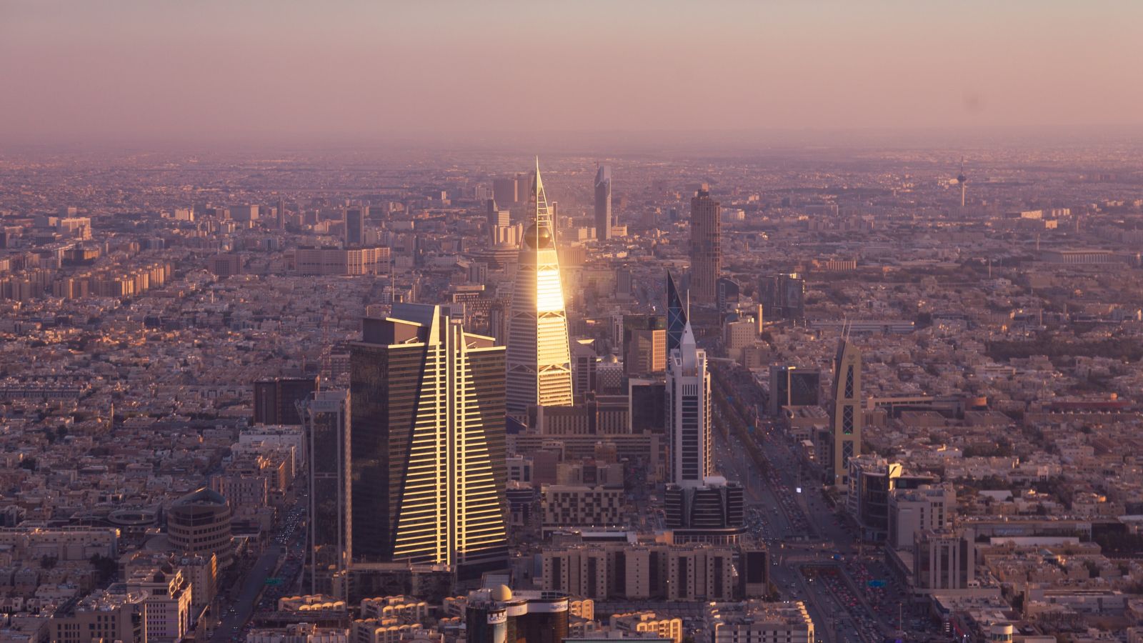 Riyadh Skyline at Sunset