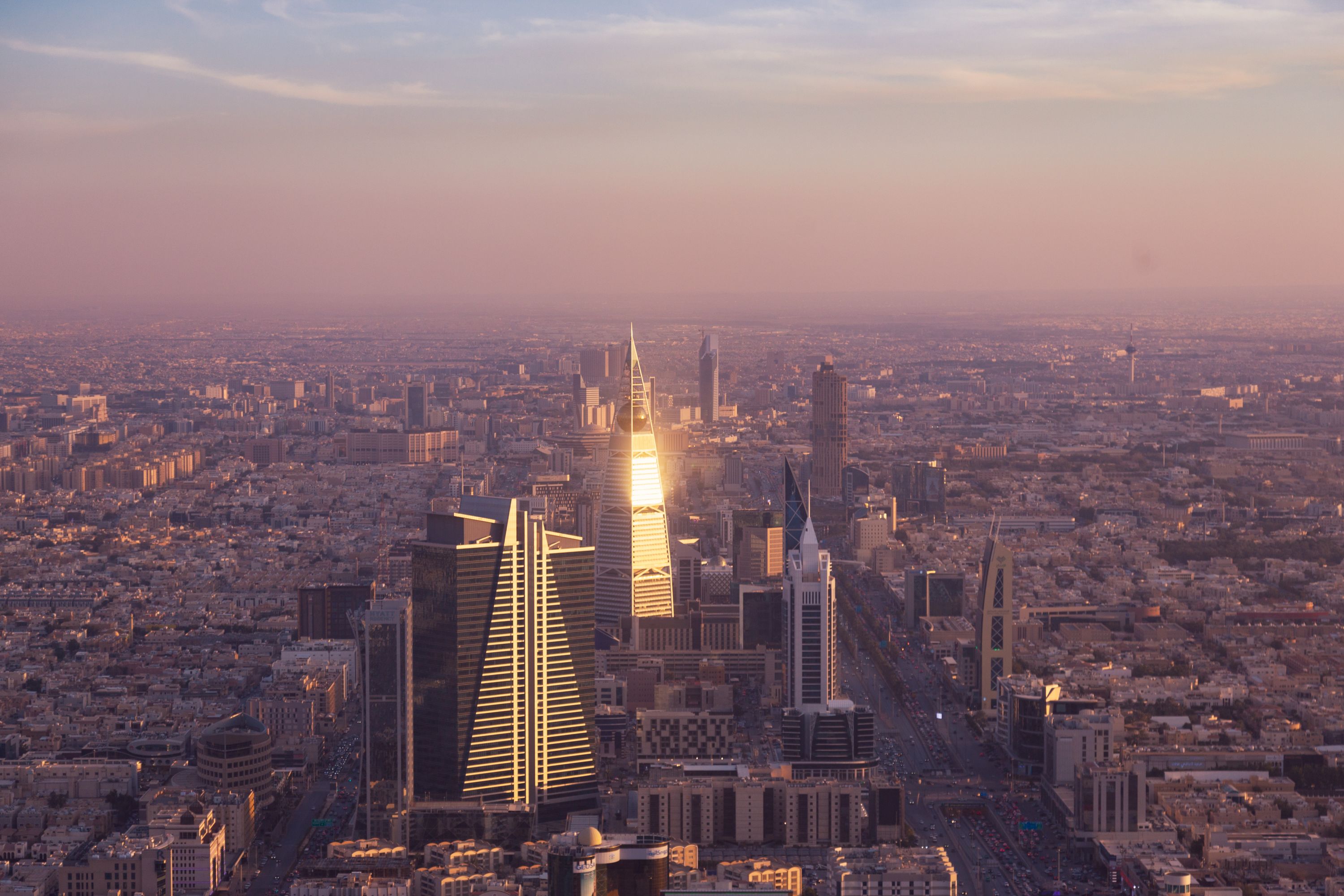 Riyadh Skyline at Sunset