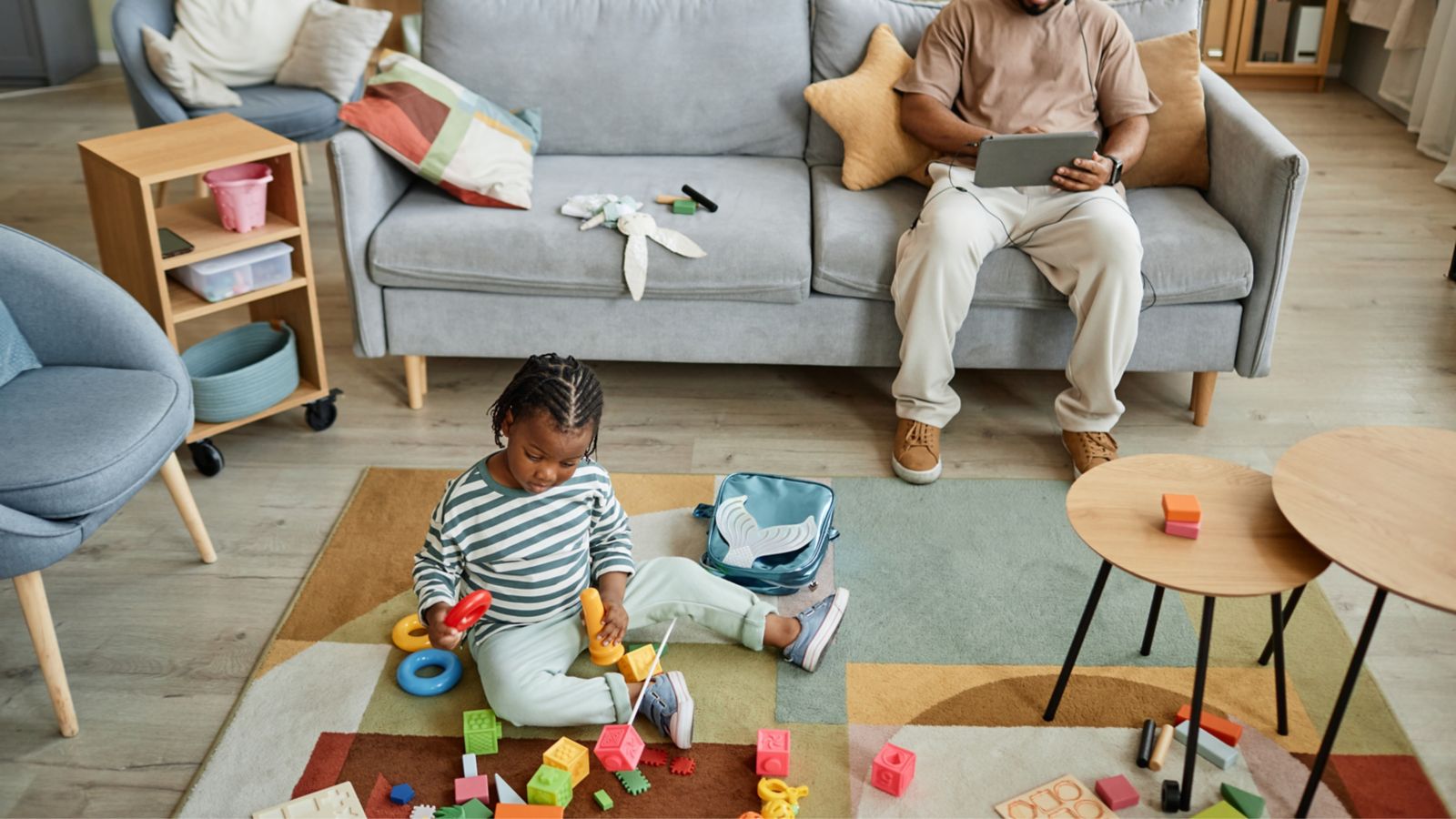 home office com crianças em casa